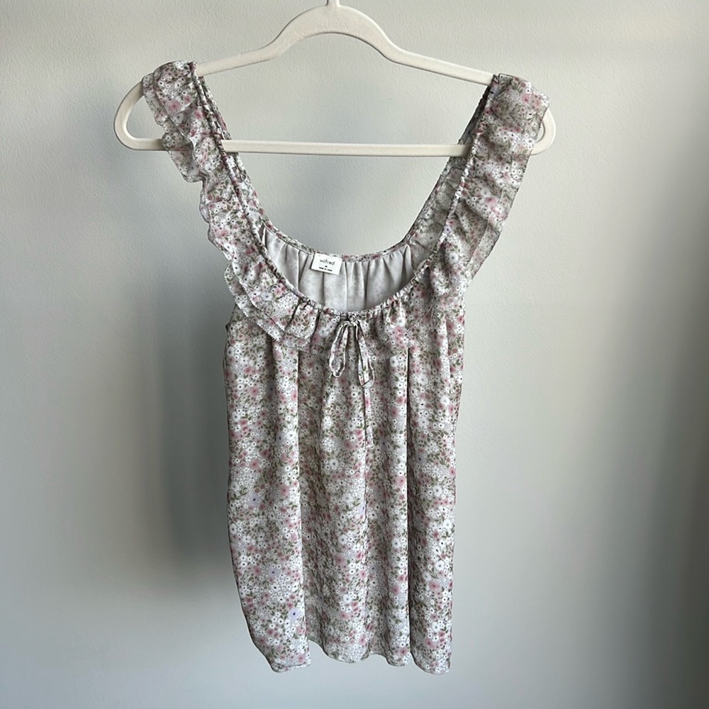 Wilfred Floral Ruffle Blouse
